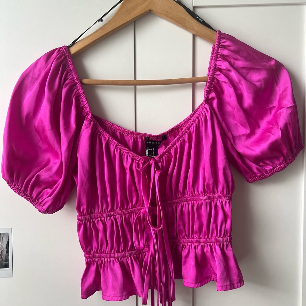 Front tie blouse